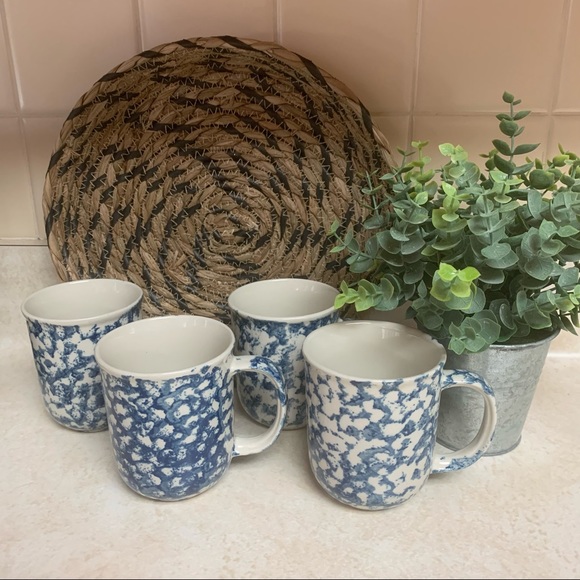 Tienshan Dining Set Of 4 Folk Craft Hearts By Tienshan Stoneware